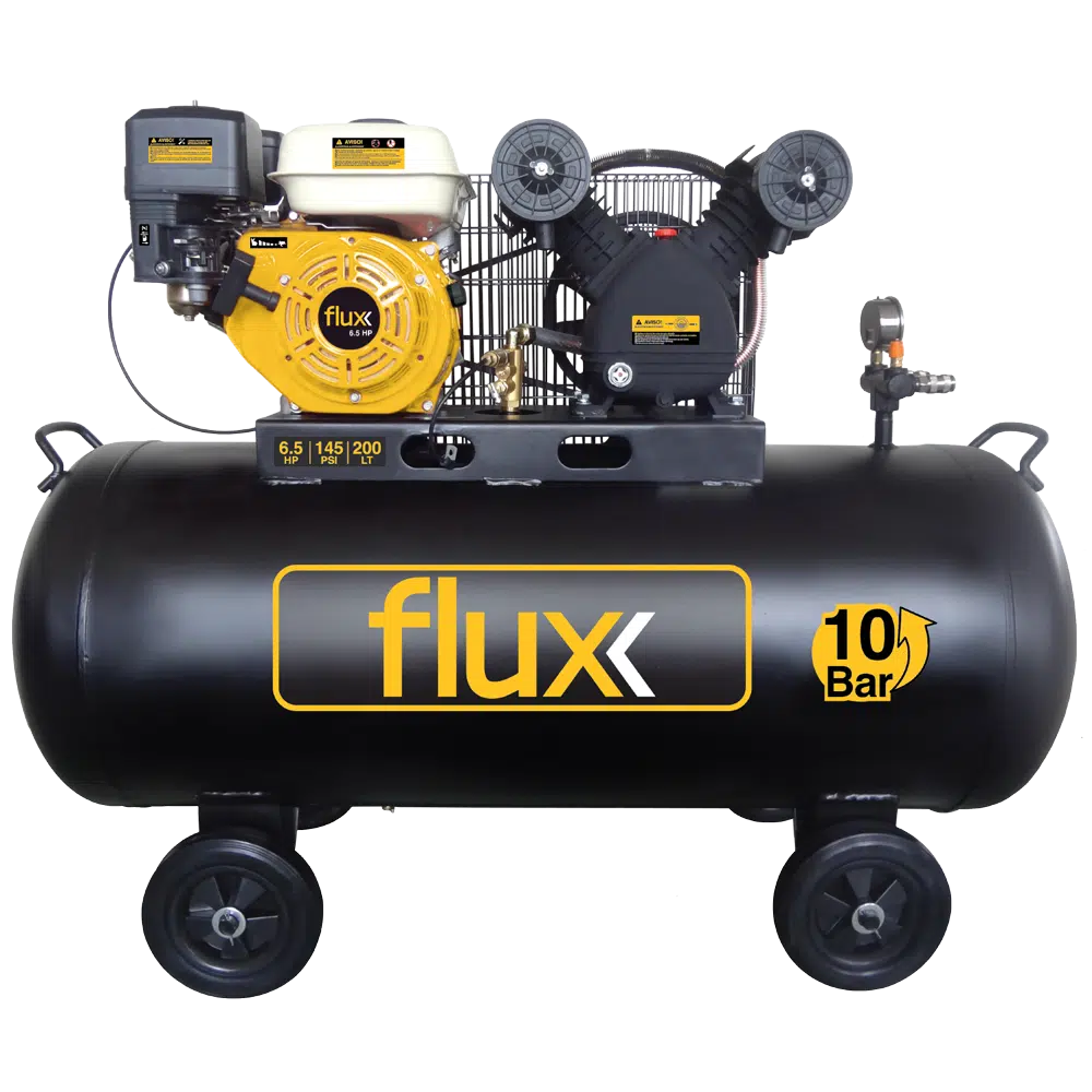 Compressor Gasolina 200lt 6,5HP Flux