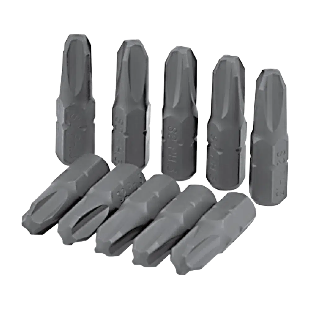 Conjunto 10 Bits Phillips 3x25mm Flux