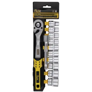 Conjunto Chave Caixa Cromo Vanadium 12 Peças 1/2 Flux