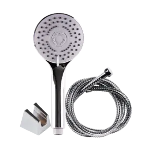 Conjunto Chuveiro 3 Funções+Bicha 1,50mt+Suporte Flux