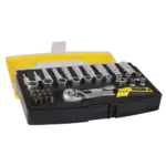 Conjunto Estojo Chave Caixa Cromo Vanadium 37 Peças  1/4  Flux