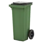 Contentor Polietileno Verde Com Rodas 120Lts Flux