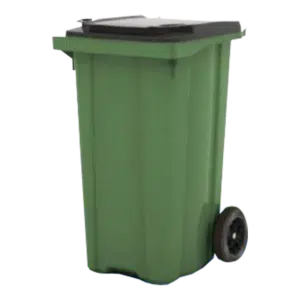 Contentor Polietileno Verde Com Rodas 240lt Flux