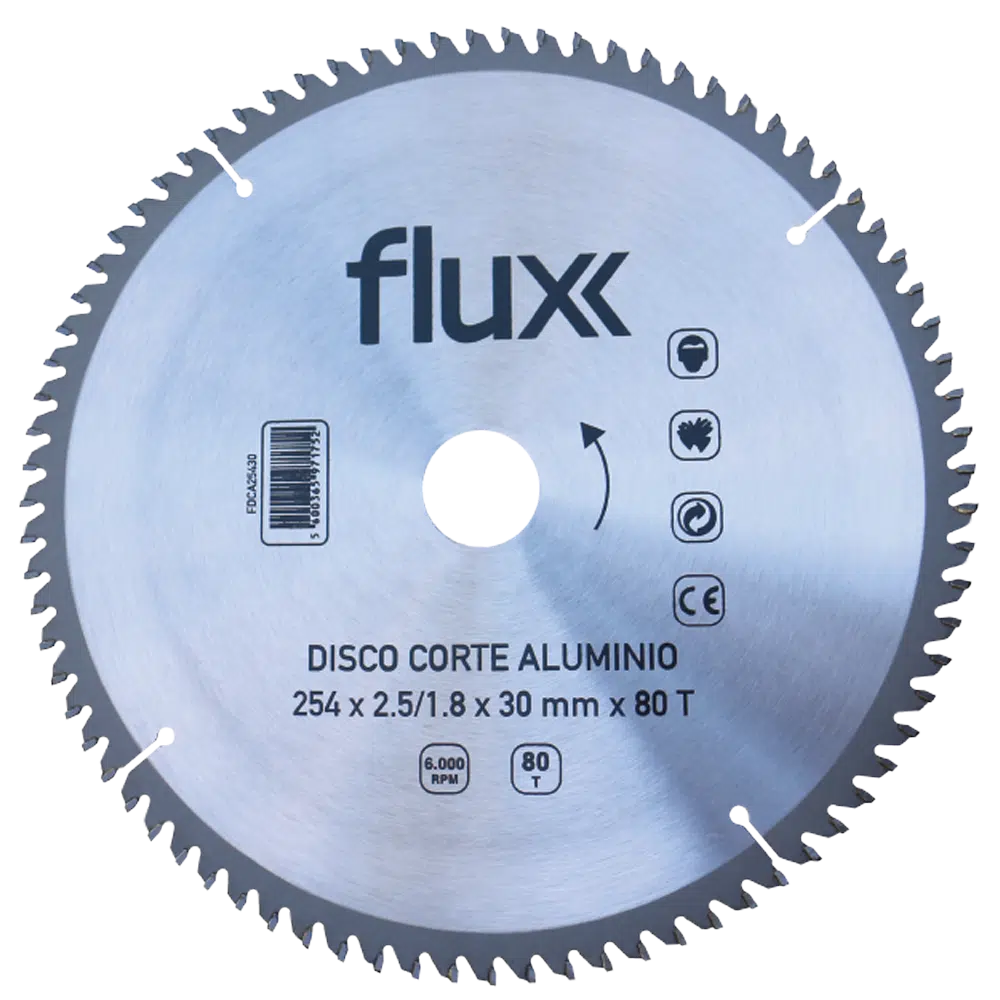 Disco Corte Alumínio 254x30mm Flux