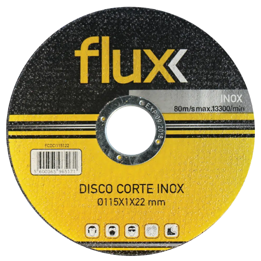 Disco Corte Inox 115x1x22mm Flux