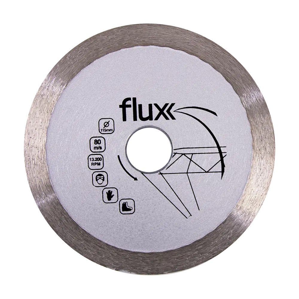 Disco Diamante Liso Continuo 115mm Flux