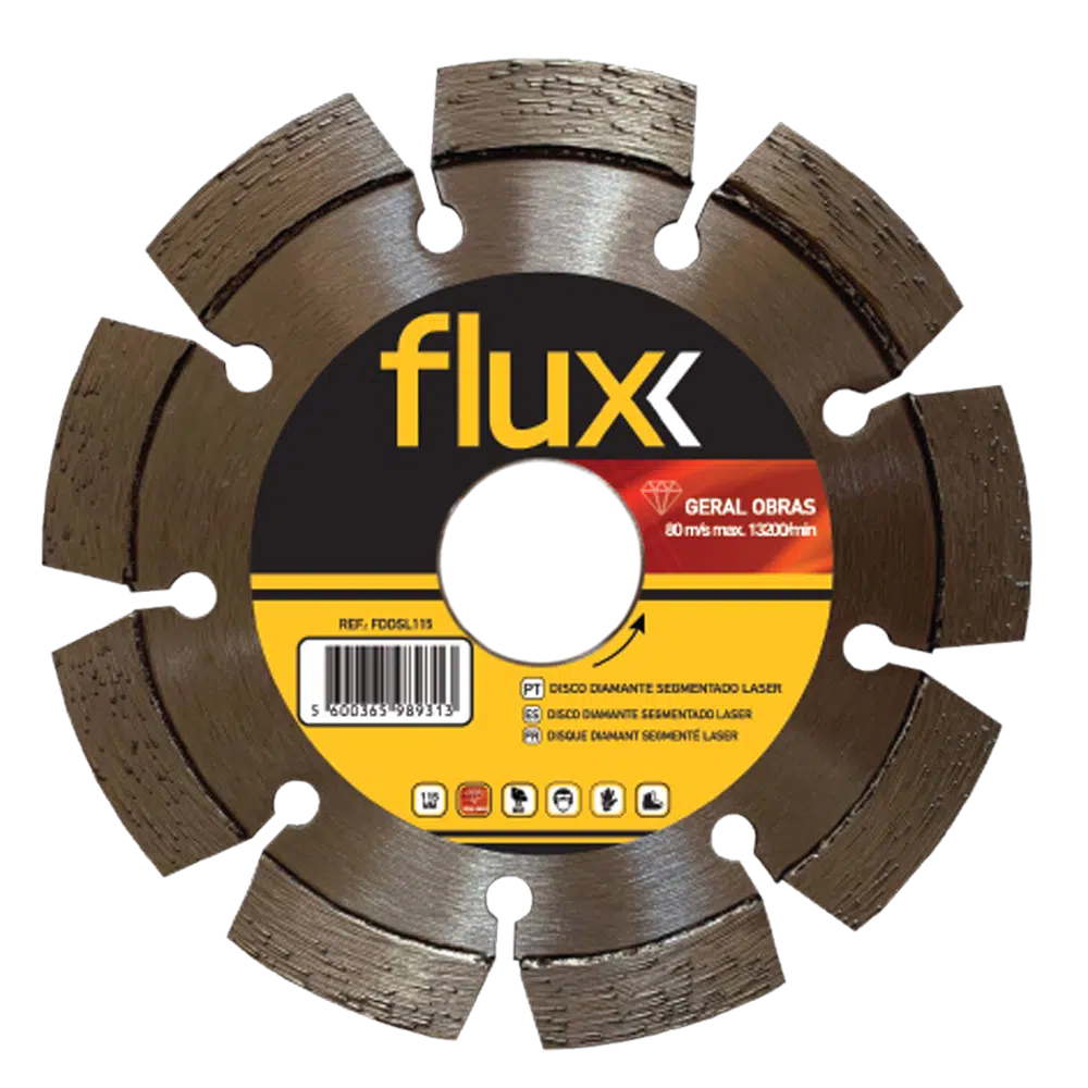 Disco Diamante Segmentado Laser 115mm Flux