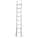 Escada Alumínio Dupla Degrau Quadrado 4,00mt Flux