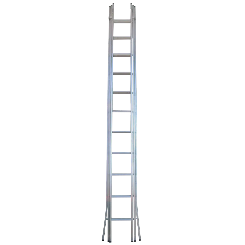 Escada Aluminio Tripla Degrau Quadrado 4,00mt Flux