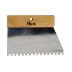 Espátula Dentada Inox Cabo Madeira 6x6 180mm Flux