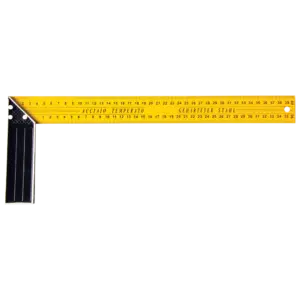 Esquadro Aluminio Folha Amarela 200mm Flux