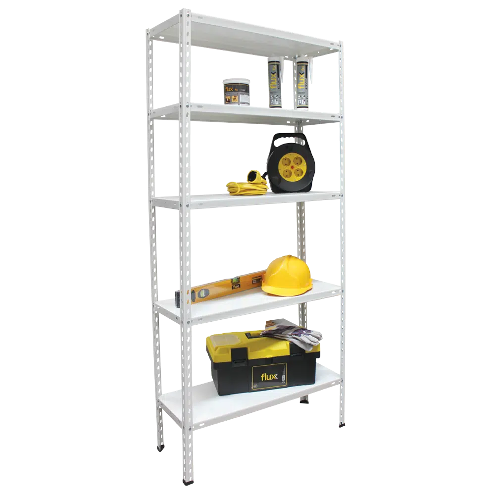 Estante 5 Prateleiras Branco 1800x900x400mm Flux