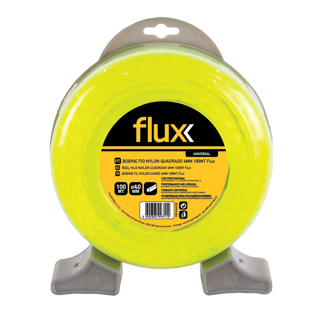 Fio Nylon Quadrado 3,0mm 15mt Flux