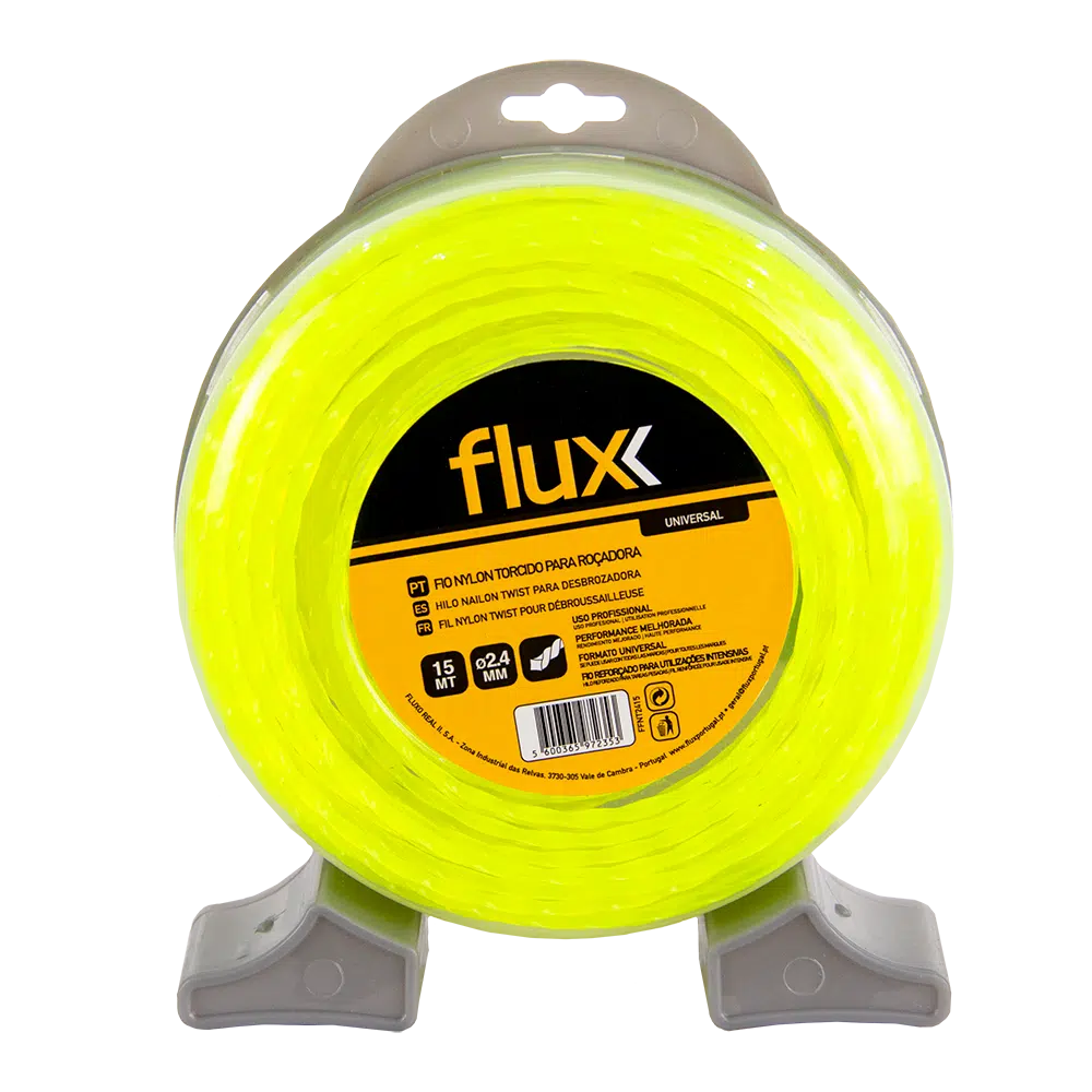 Fio Nylon Torcido 2,4mm 15mt  Flux