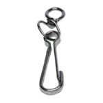 Gancho Simples Elo Móvel Niquelado 80mm Flux