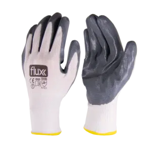 Luva Nitrilica Cinza 10 Flux