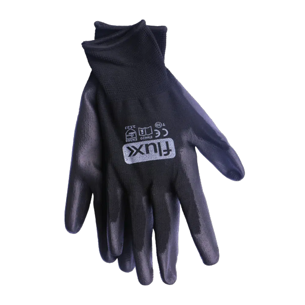 Luva Poliuretano Preta 10 Flux
