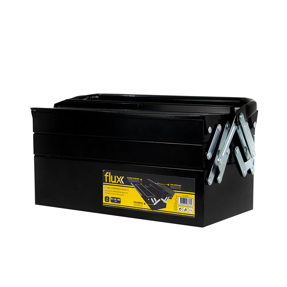 Mala Ferramenta 5 Divisórias 310x160x155mm Flux