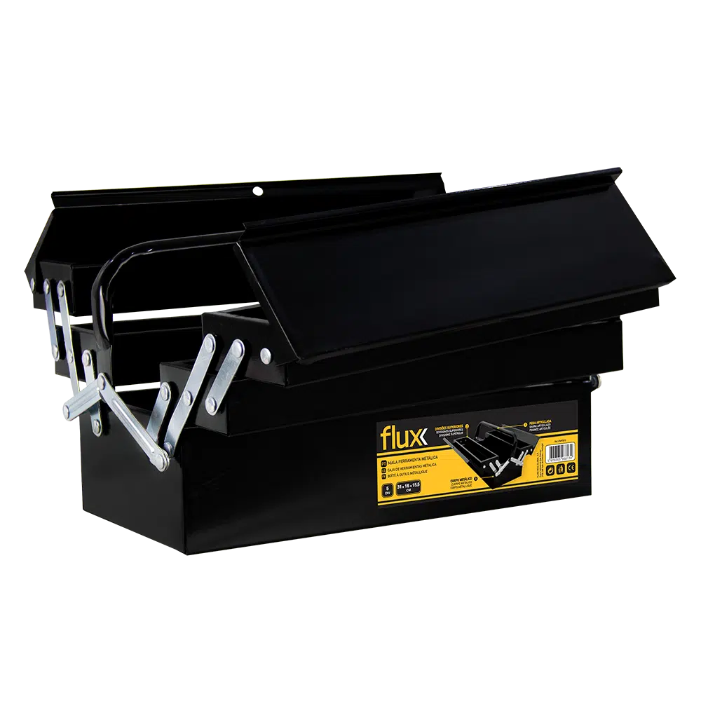 Mala Ferramenta 5 Divisórias 310x160x155mm Flux - Image 6