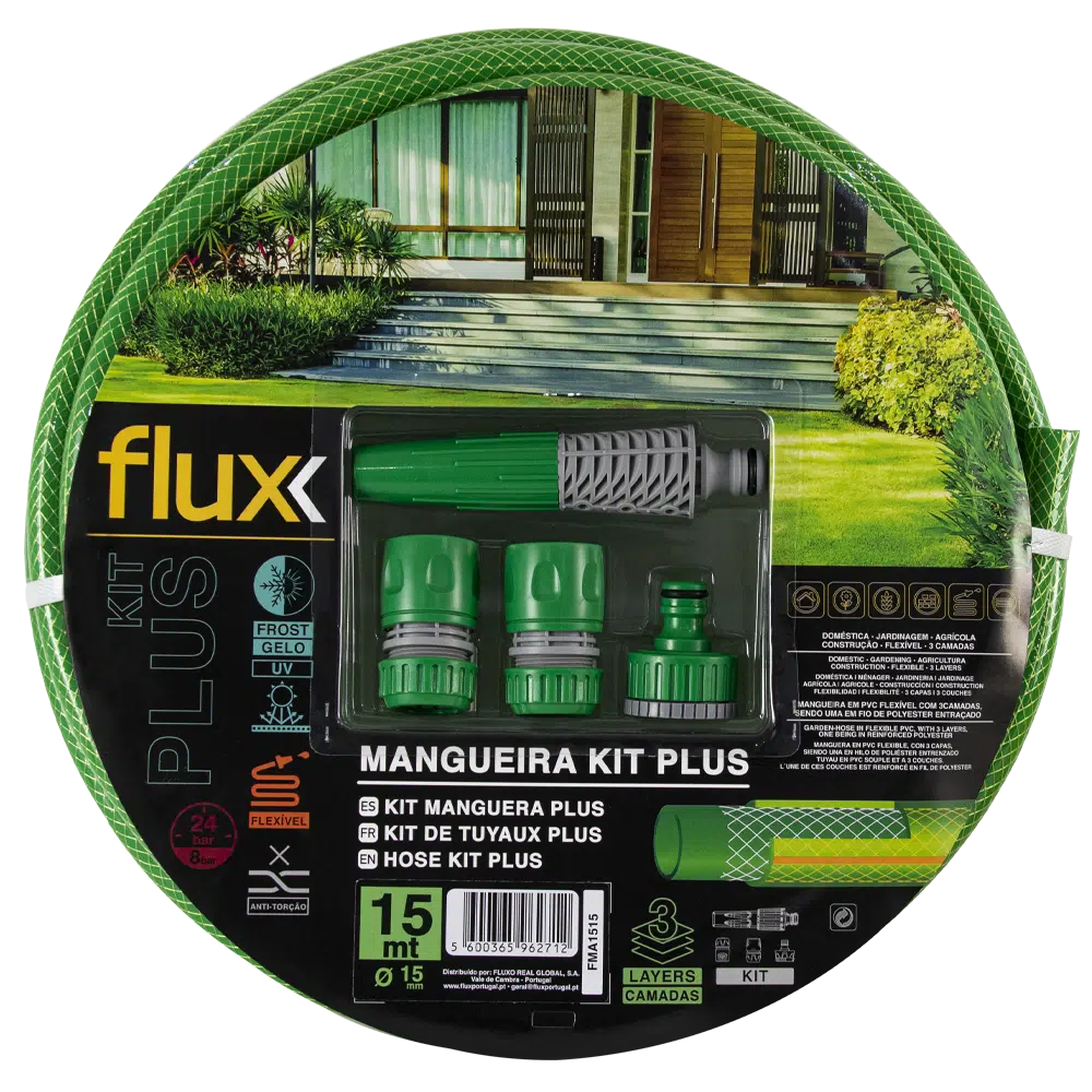 Mangueira Kit Plus 15mm 15mt Flux