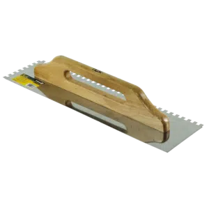 Talocha Dentada Inox Suisso Cabo Madeira 8x8 500x130mm Flux