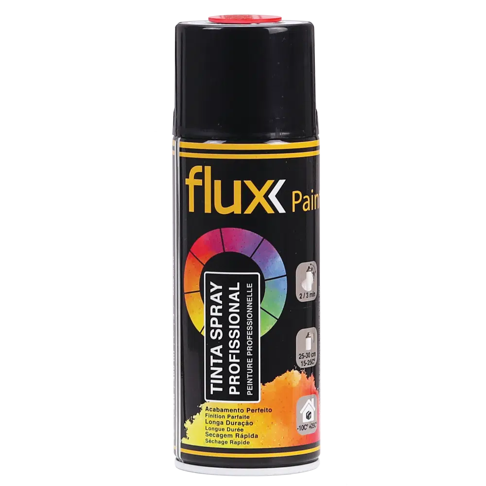 Tinta Spray 400ml Transparente Brilhante Flux