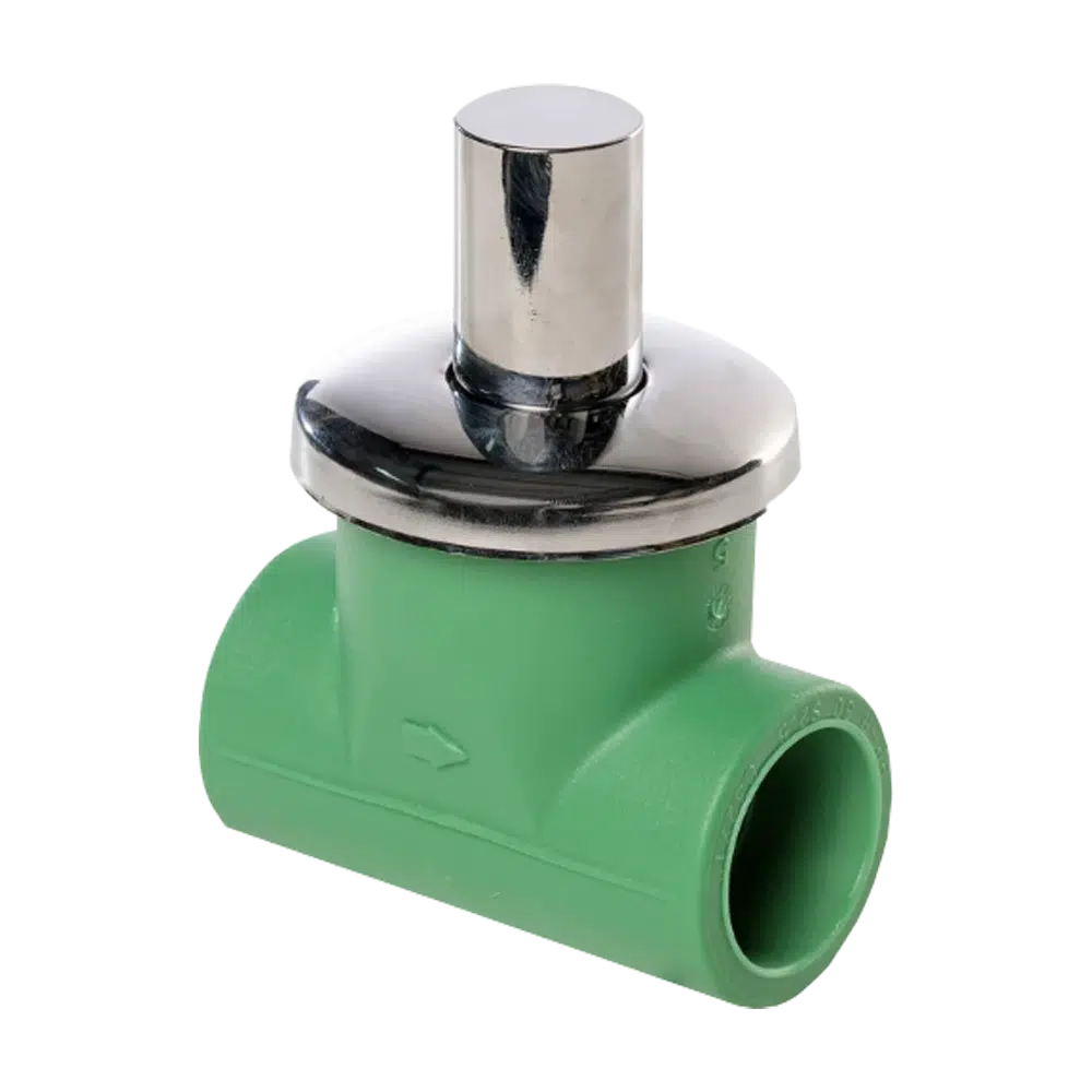 Válvula de Corte Cromada PPR 20mm x 3/4" Flux