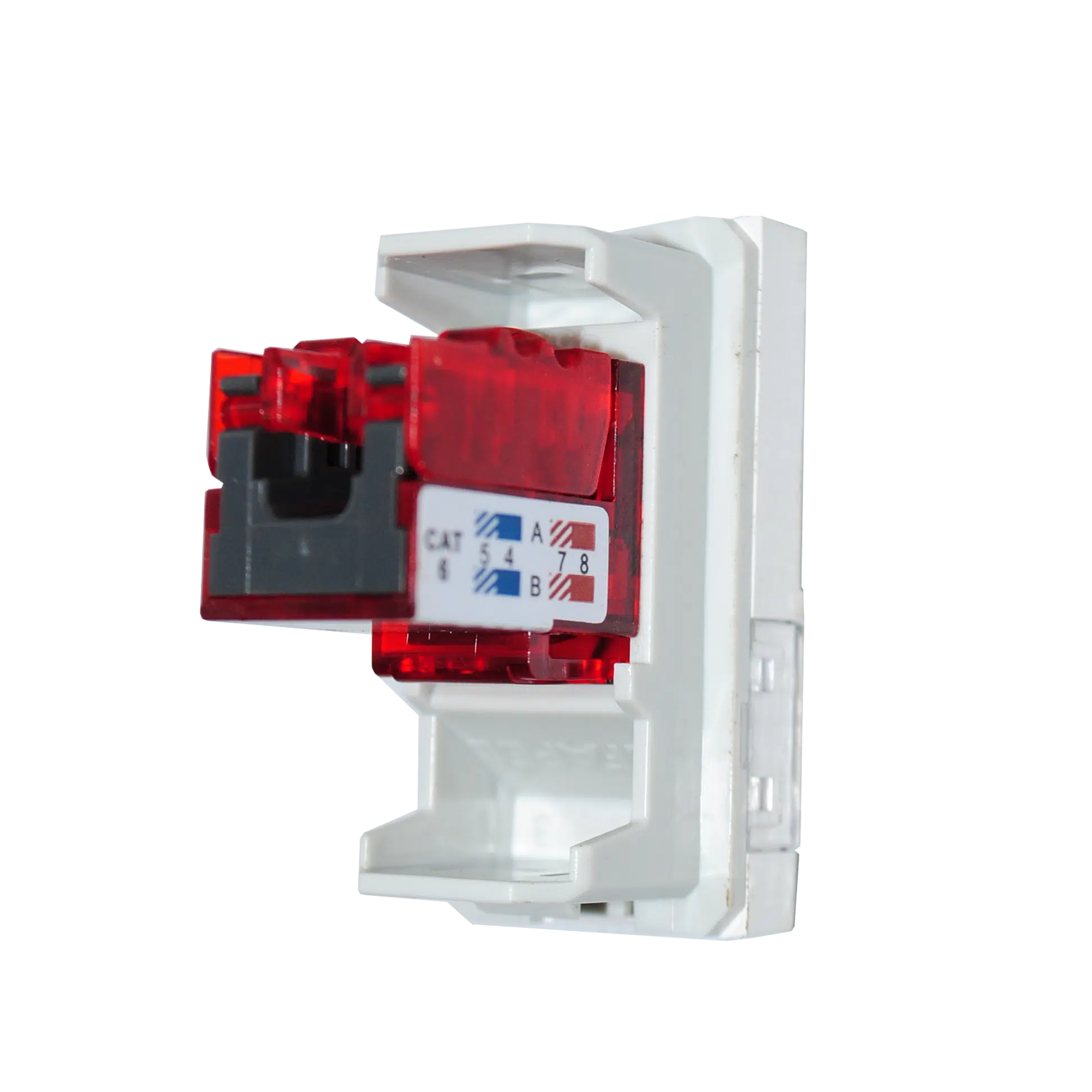 Modulo Conector RJ45 1 Saída  CAT6 2 Módulos Branco 45976 SBR - Image 2