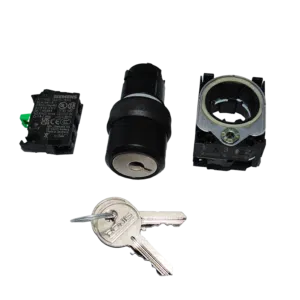 Selector 2 Posições Preto com Chave 1NA 3SU1100-4BF11-1BA0 Siemens