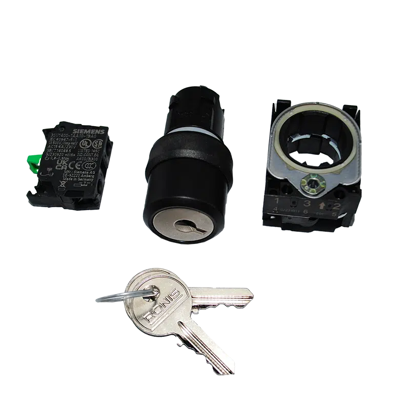 Selector 2 Posições Preto com Chave 1NA 3SU1100-4BF11-1BA0 Siemens
