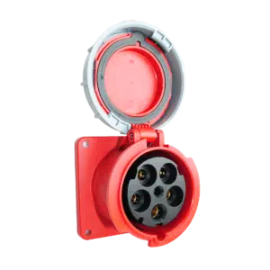 Tomada Industrial Femea Encastrar 3P+T+N 125A 230V IP67