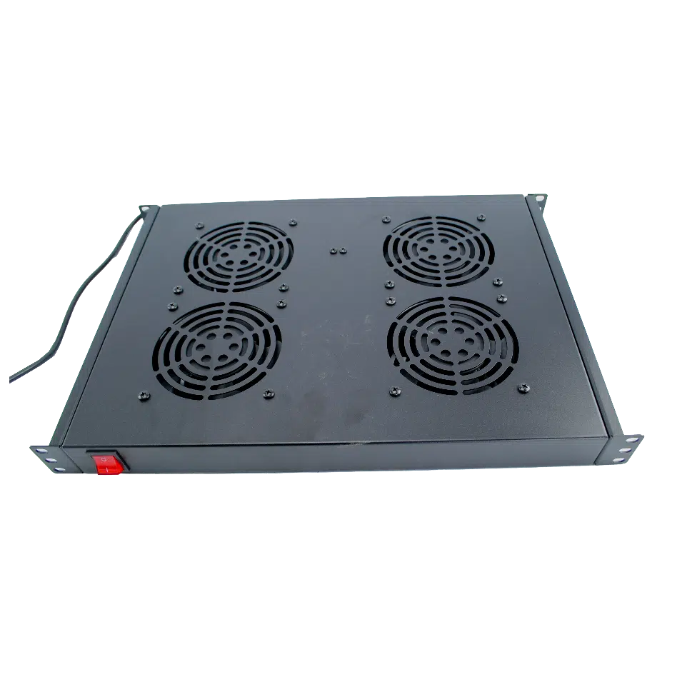 1U 4 FAN 19" para Strongrack 220V com Interruptor 483X330X44 SWFANSHELF4