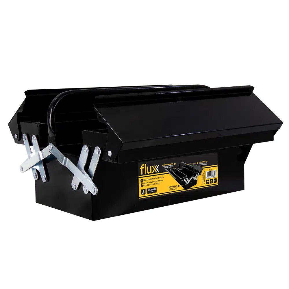 Mala Ferramenta 3 Divisórias 530x200x160mm Flux