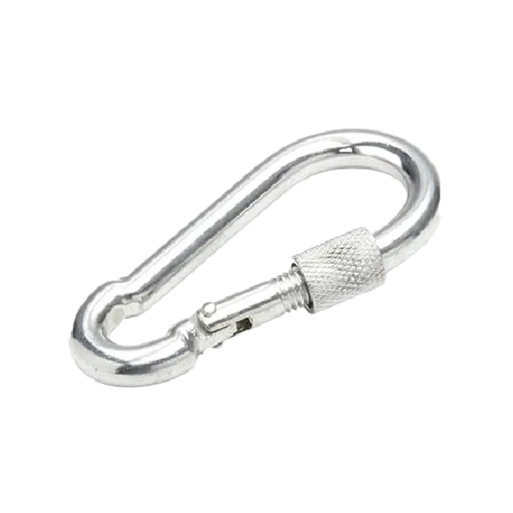 Mosquetão Galvanizado Com Parafuso 80x8mm Flux
