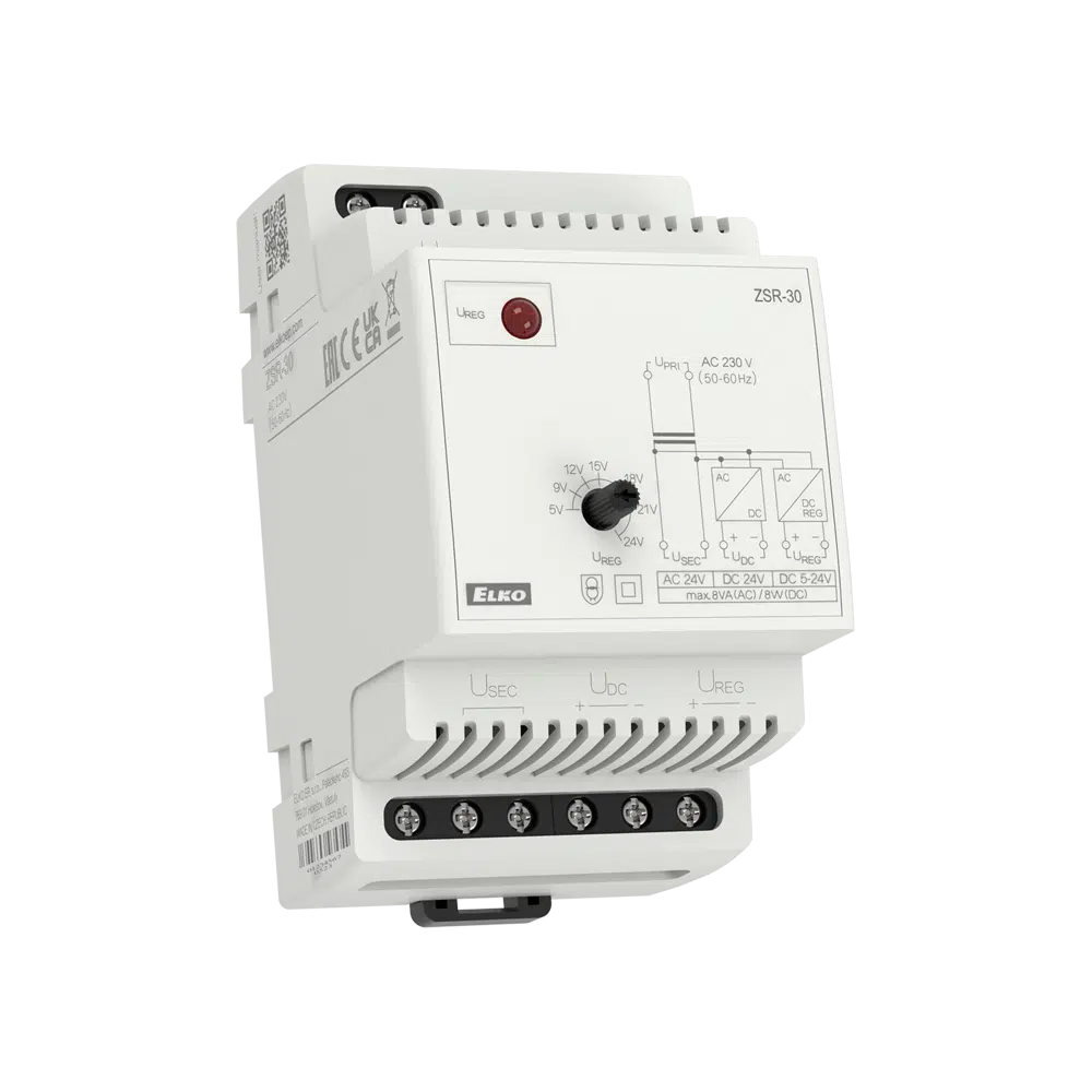 Fonte de Alimentação Regularizada Regulável 5-24VDC 8VA ZSR-30