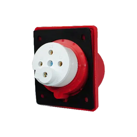 Tomada Industrial Fêmea Encastrar 3P+T 32A 400V IP44 - Image 2