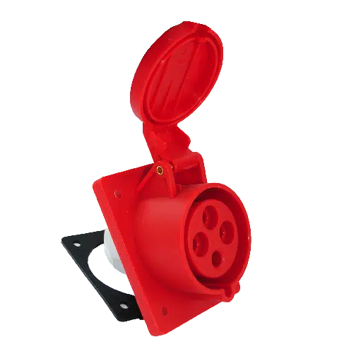 Tomada Industrial Fêmea Encastrar 3P+T 32A 400V IP44