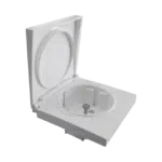 Centro de Tomada Schuko com Tampa e Obturador IP44 Ref.90634 TBR