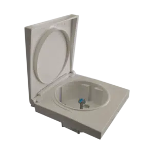 Centro de Tomada Schuko com Tampa e Obturador IP44 Ref.90634 TMF