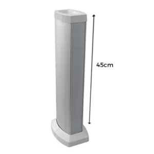 Minicoluna Alumínio 2 Faces 18+18 Módulos com Top + Base Ref.83281