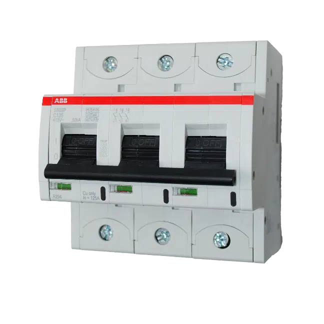Disjuntor 3P 125A Curva-C 50KA S803P C125