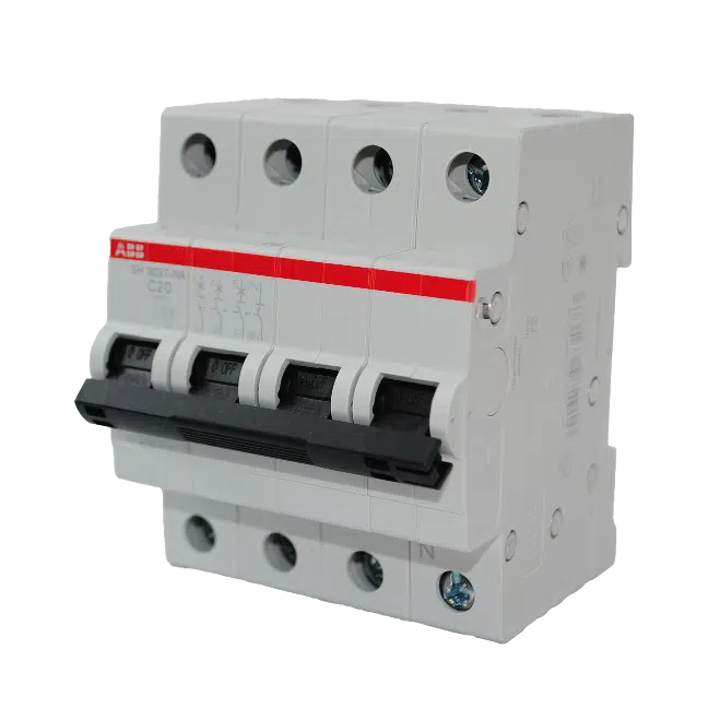 Disjuntor 3P+Neutro 10A Curva-C 3KA SH203T-C10NA