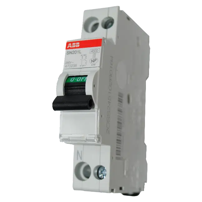 Disjuntor 1 Módulo 1P+N 10A Curva-C 6KA SN201 L C10-L