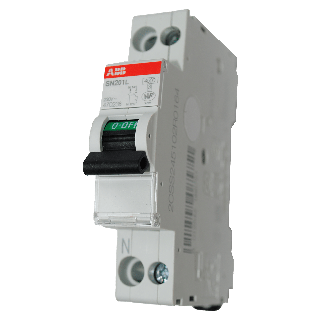 Disjoncteur Modulaire 1P N 20A - Courbe D - 6 KA