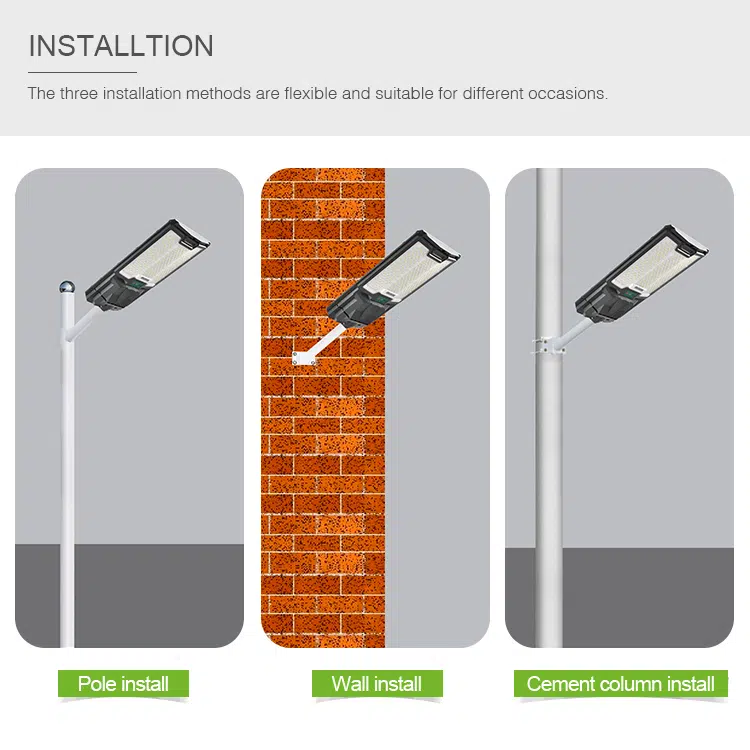 Luminária Pública Solar com Proteção IP65 — Tudo em Um para Exteriores - Image 4