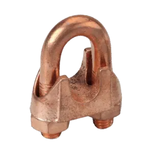 Abraçadeira Piquet de Terra Cobreada Serra/Cabos 5/8