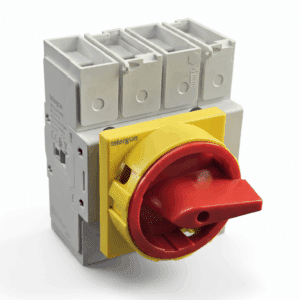 Interruptor Geral 3P+N 125A manípulo vermelho Telergon S3-01253N4PM