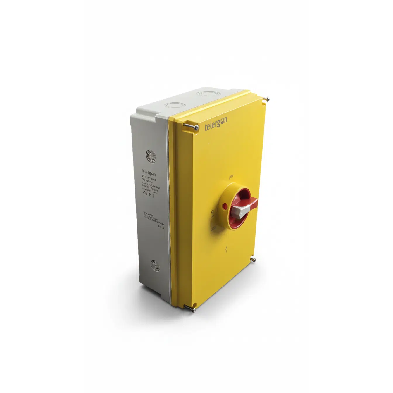 Interruptor Seccionador 3P+N 125A compacto em caixa plástica, manípulo vermelho. TELERGON S3-01253N4EP