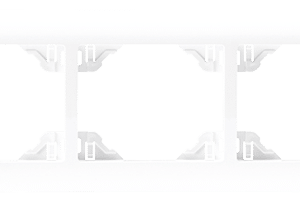 Efapel Espelho Triplo Horizontal 70931 BRANCO/AZUL TBZ