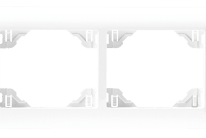 Efapel Espelho Duplo Horizontal 70921 ANTRACITE/CEREJEIRA TAC